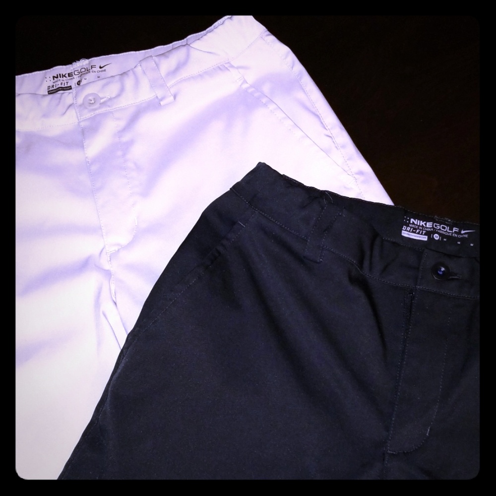 2 pairs Nike Boys Golf Shorts size Medium 10/12